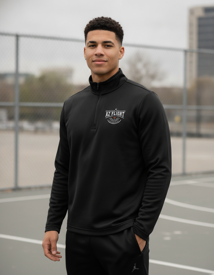 Emblem Quarter Zip